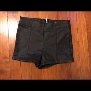 Cute leather shorts